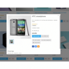 nopCommerce quick view feature for product preview plugin with image zoom price details and add to cart options