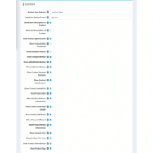 Admin settings for BSS QuickView - Easily enable or disable product reviews, share buttons, and specifications in popups