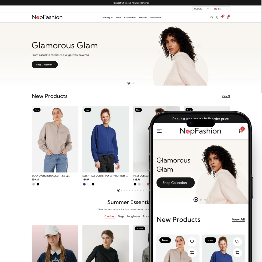 Picture of NopFashion Theme + 15 Plugin Bundle for NopCommerce