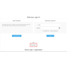 Google API login integration in nopCommerce enabling users to sign in with their Google accounts