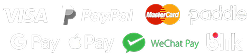 Supported payment cards picture