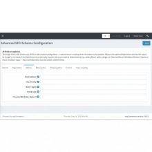 Advanced SEO Schema address configuration in nopCommerce providing precise location fields