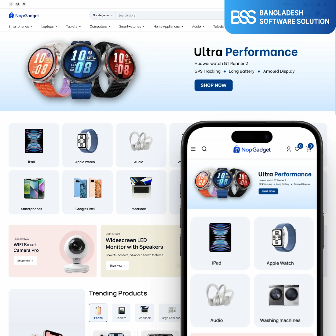 Picture of NopGadget Theme + 18 Plugin Bundle for NopCommerce