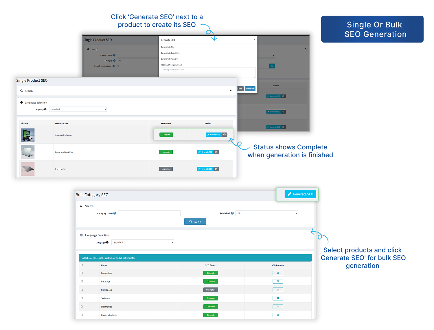 Single And Bulk SEO Generation