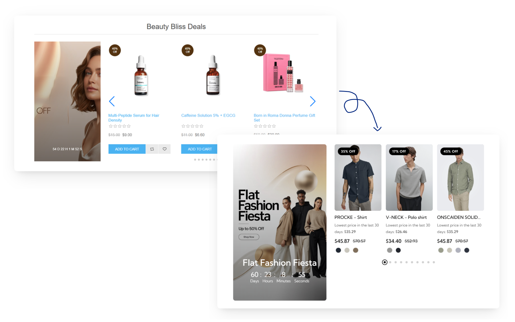 Discount Countdown Carousel Slider