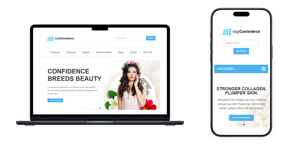 Responsive display desktop and mobile