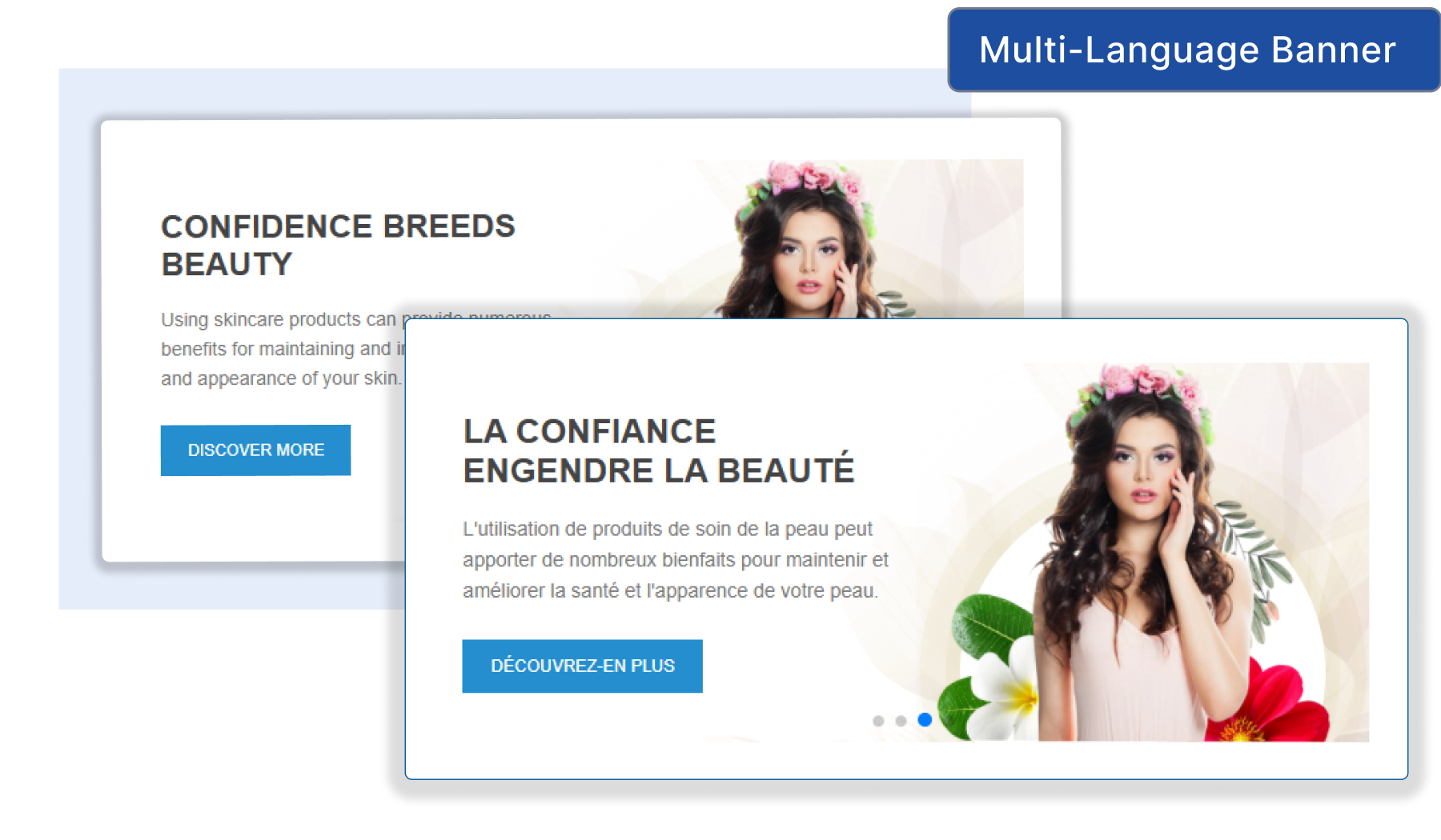 Multiple language supported slider