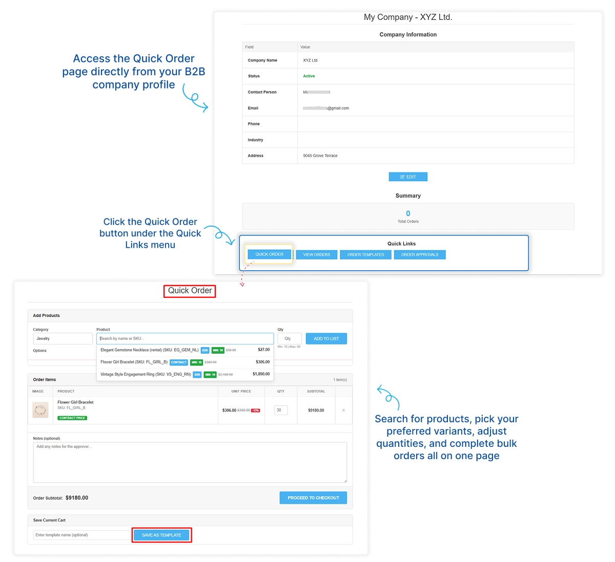 Company Dashboard Management