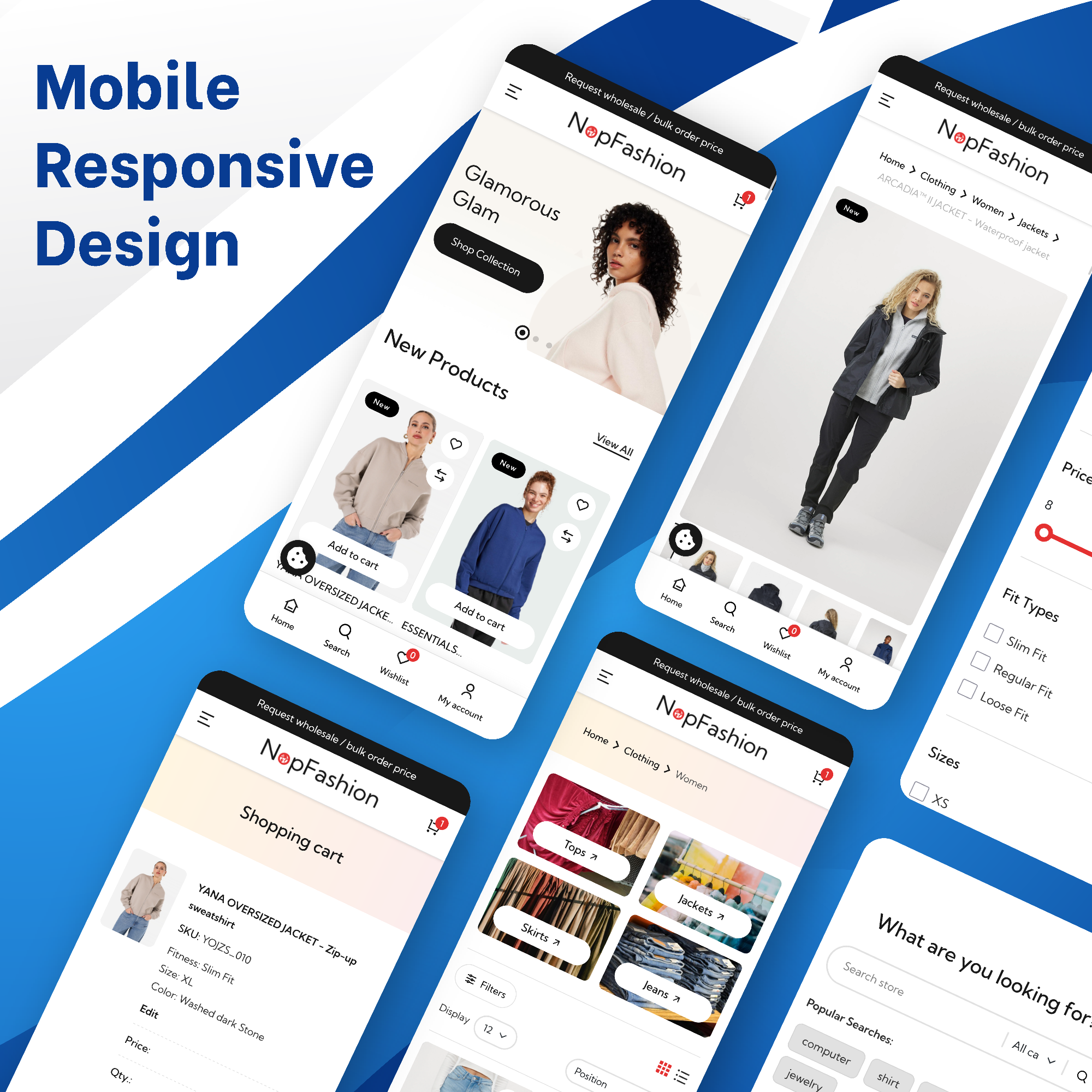 Homepage slider banner for nopCommerce fashion theme