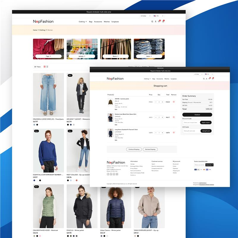 BSS NopFashion responsive promotional banner for fashion store