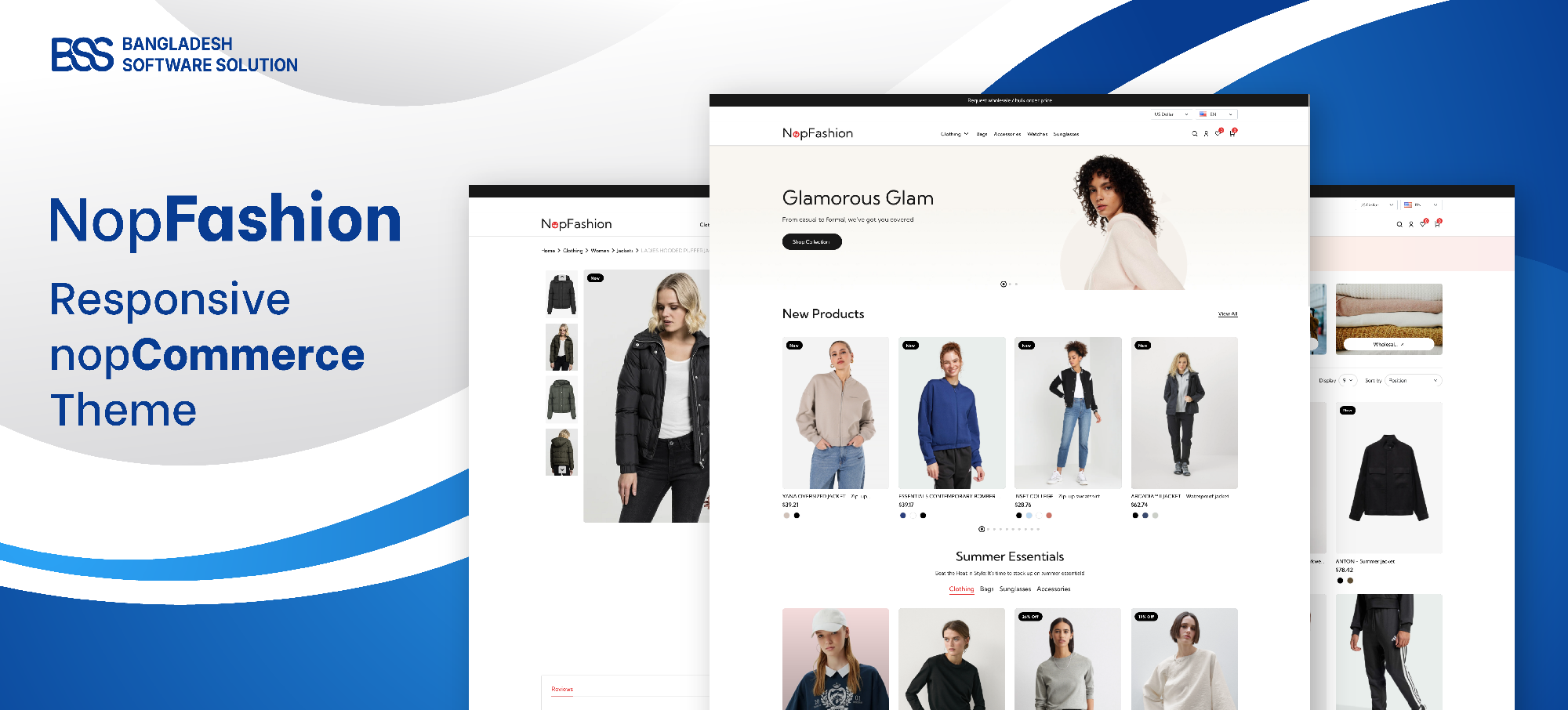 BSS Main homepage banner slider for nopCommerce fashion theme
