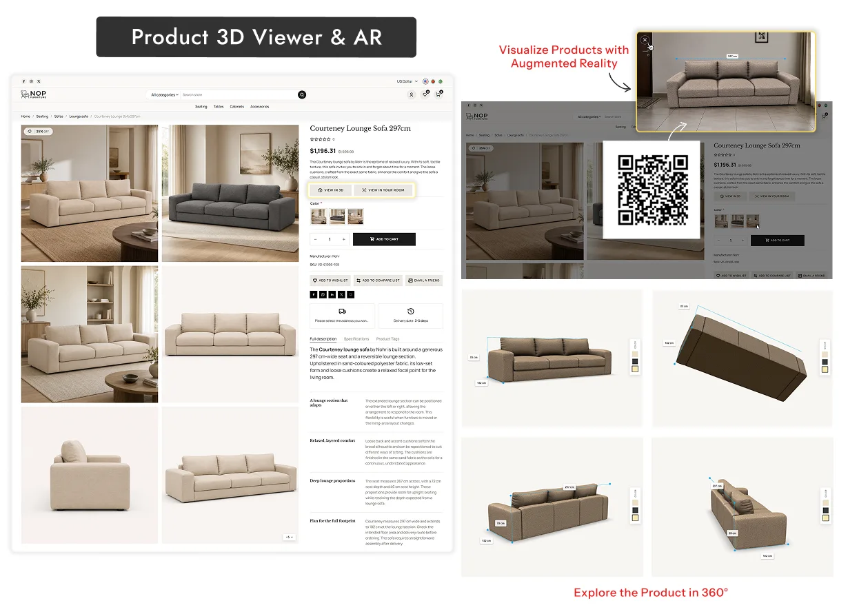 3D Product Viewer and Augmented Reality
