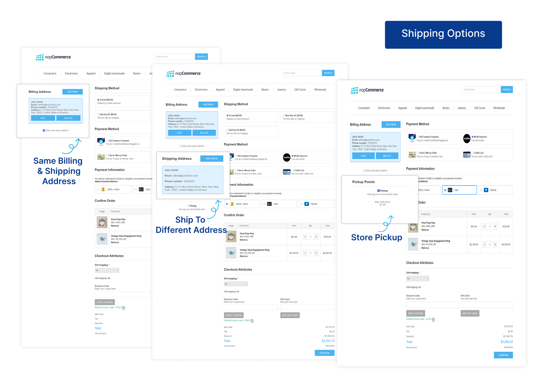 Multiple Shipping Methods