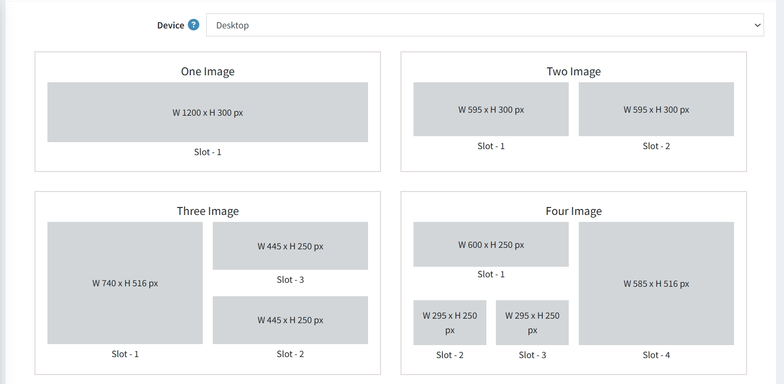 Admin View Banner Layouts