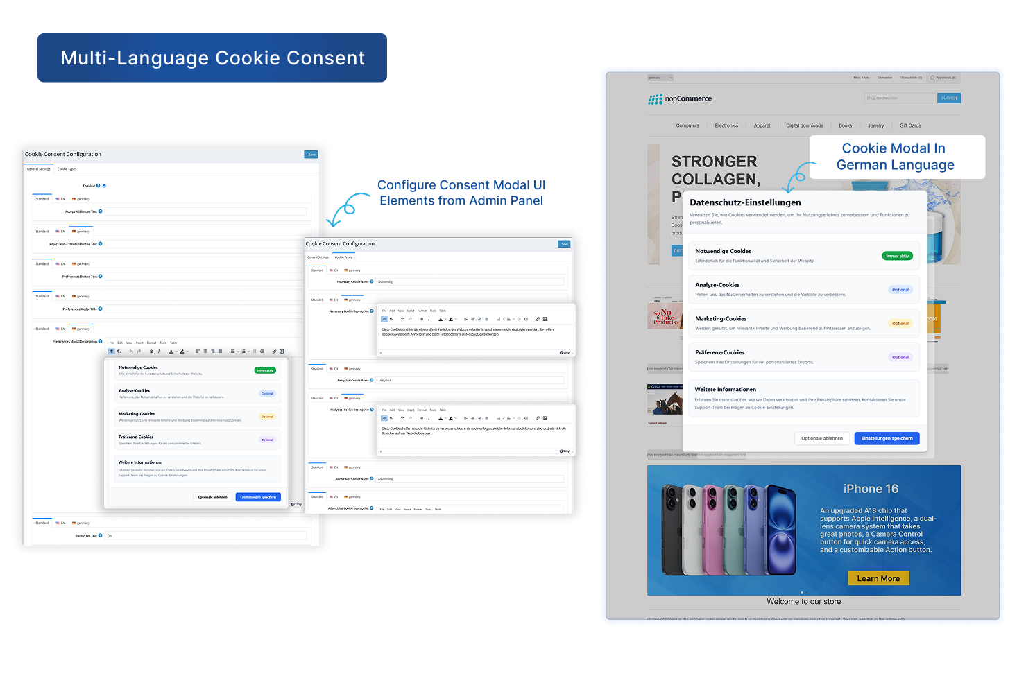 Multi-Language Cookie Consent