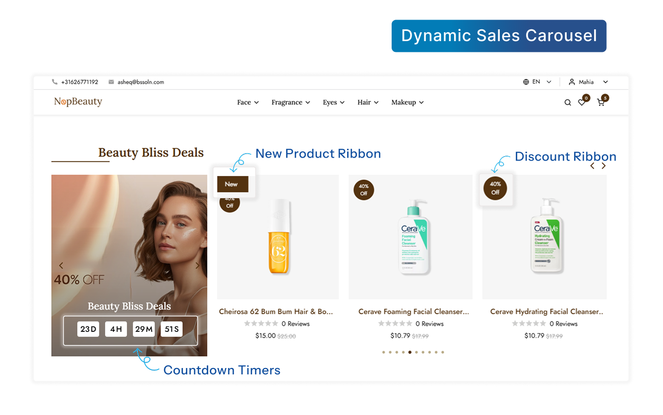 Dynamic Sales Carousel
