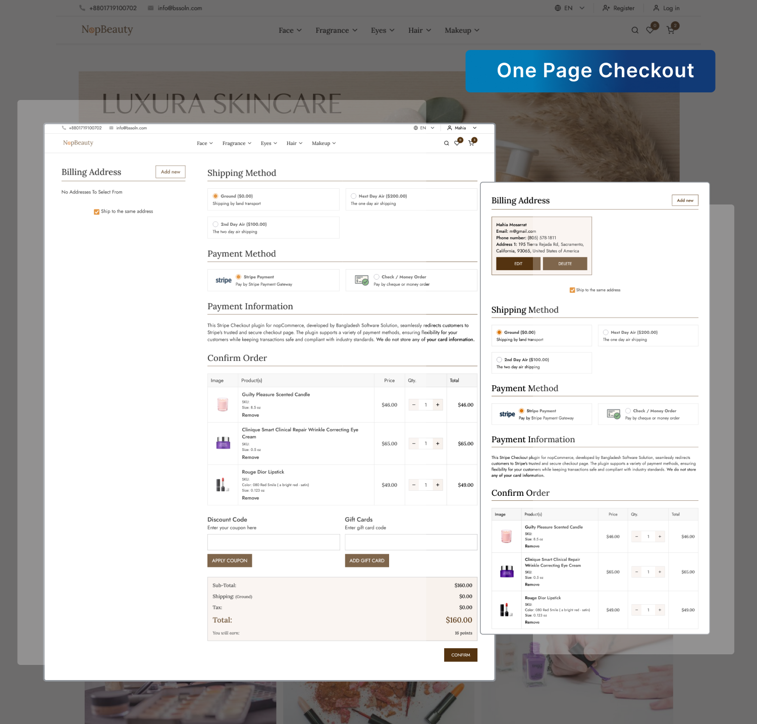 One-Page Checkout