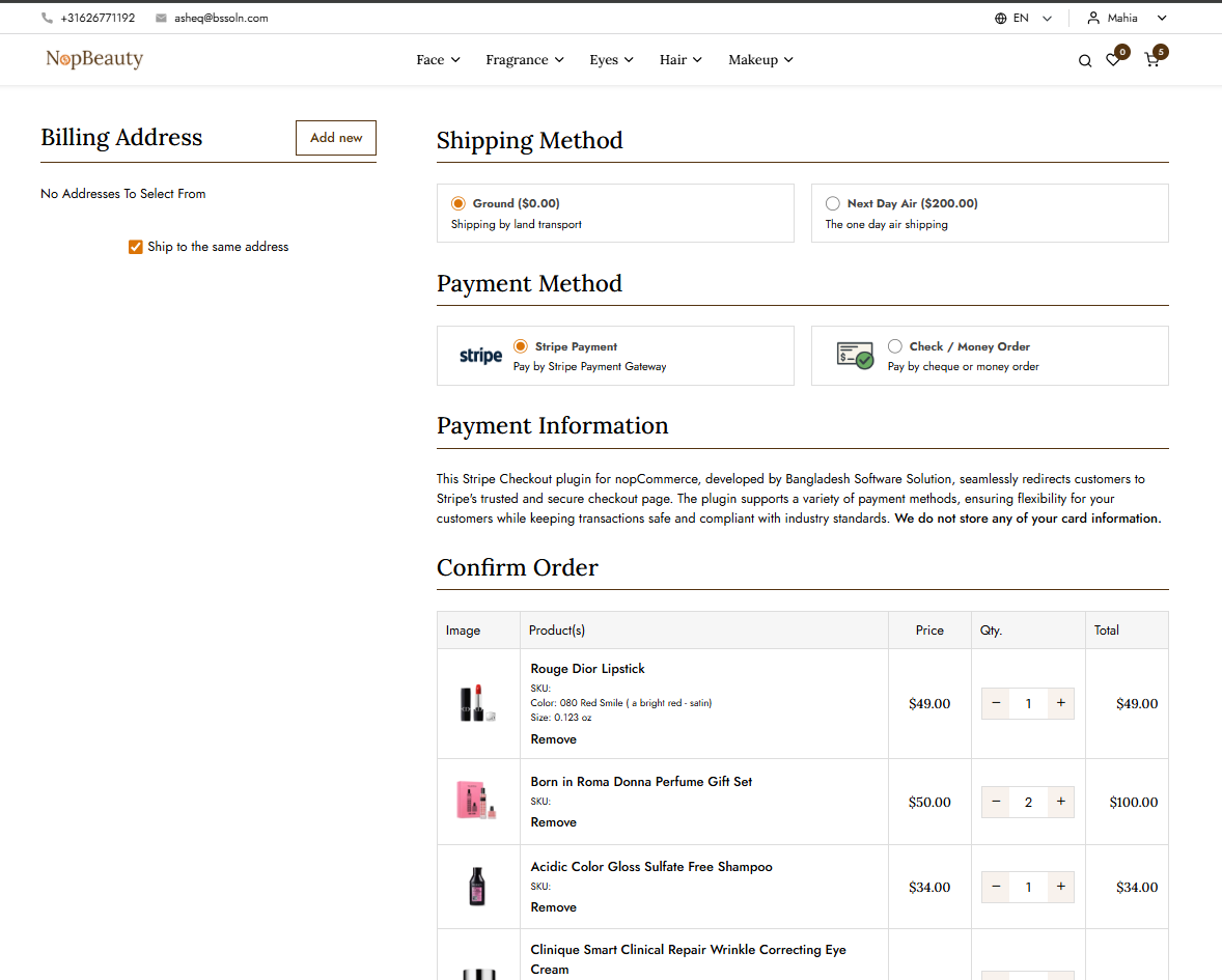 One-Page Checkout