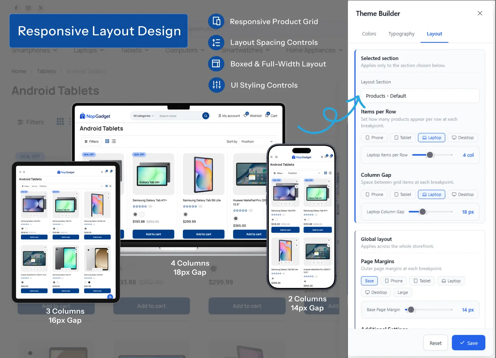Layout Grid Settings