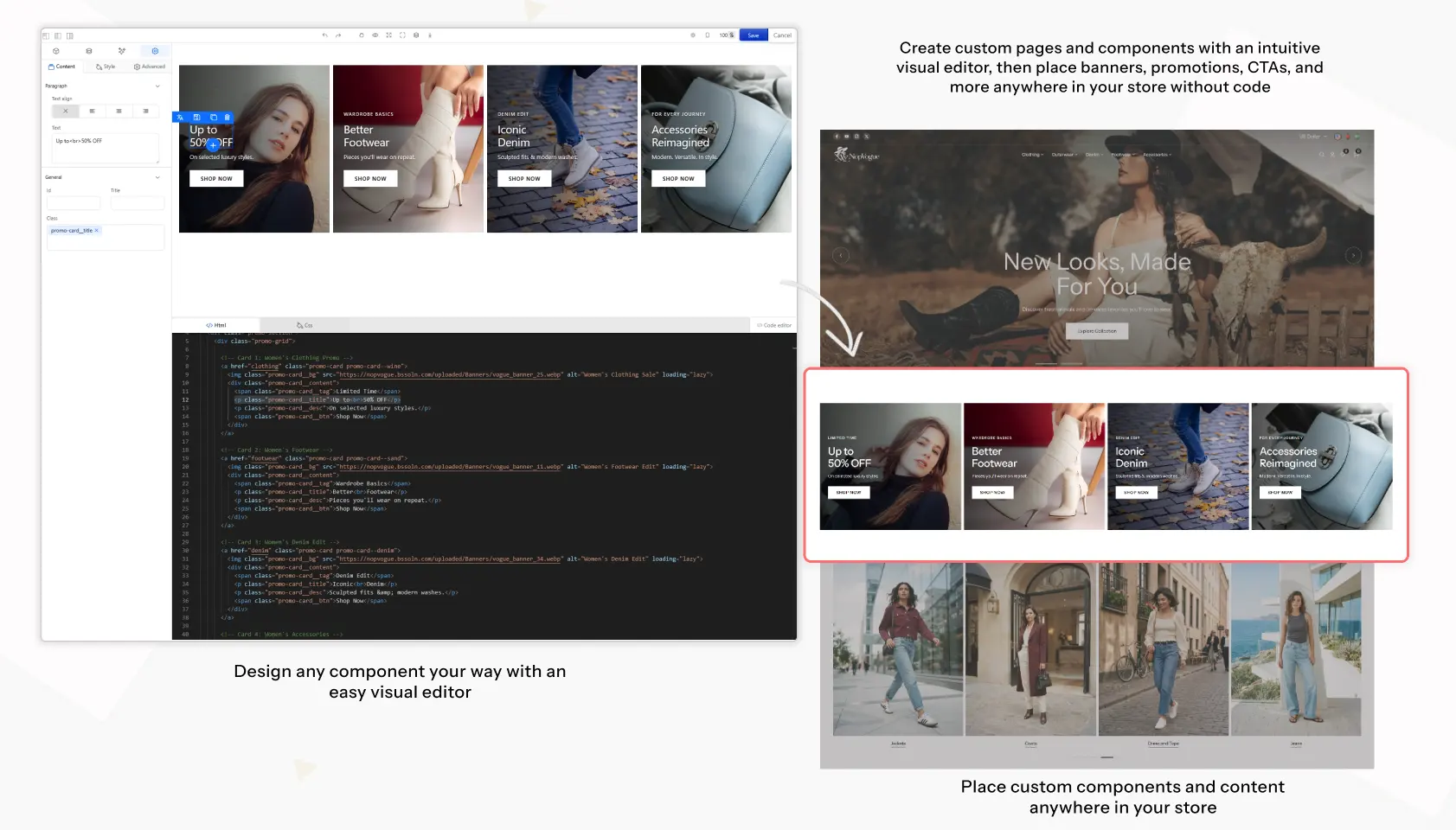 Anywhere Component and Visual Editor features
