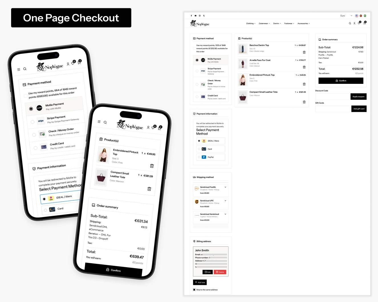 One-Page Checkout Preview