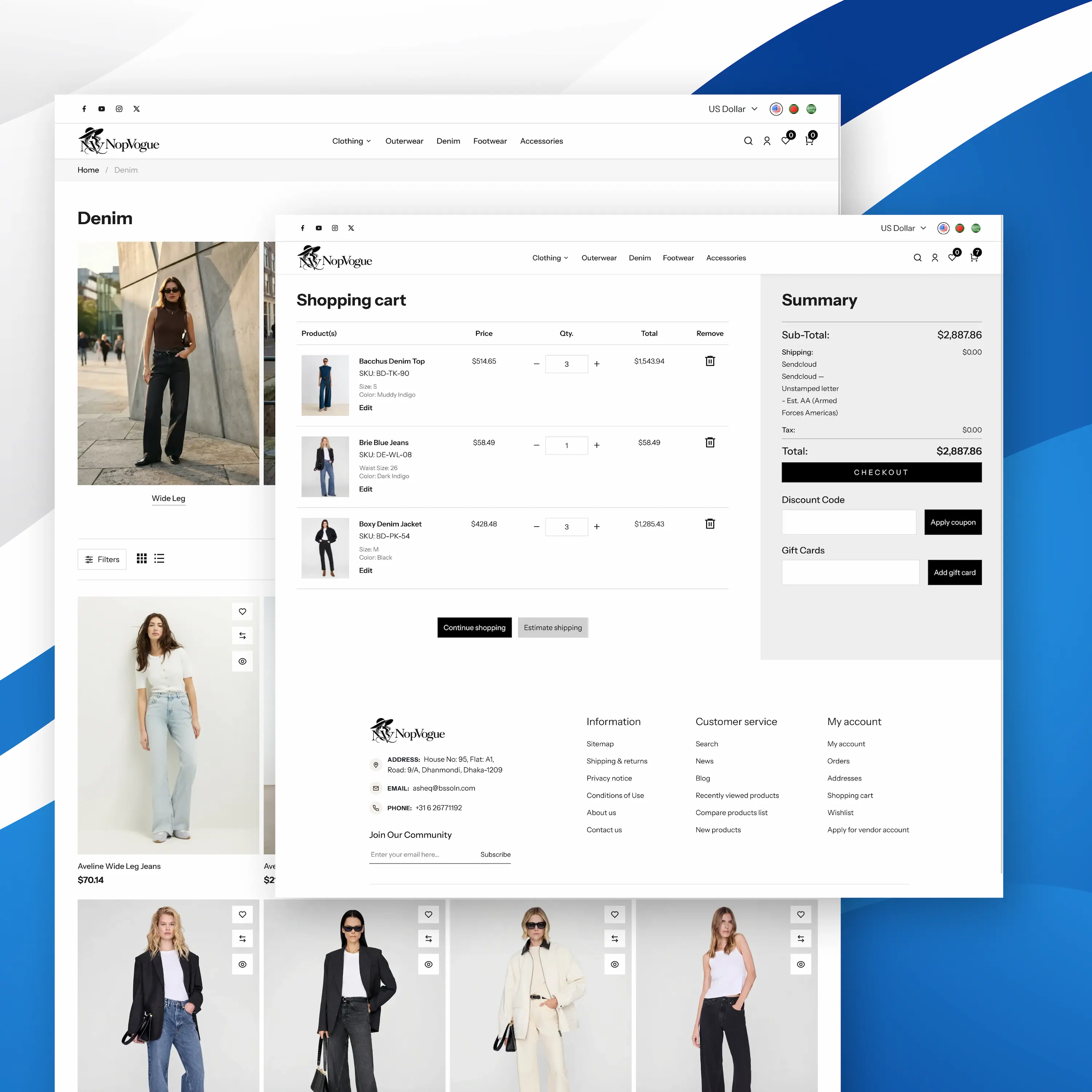 NopVogue Theme Responsive Banner