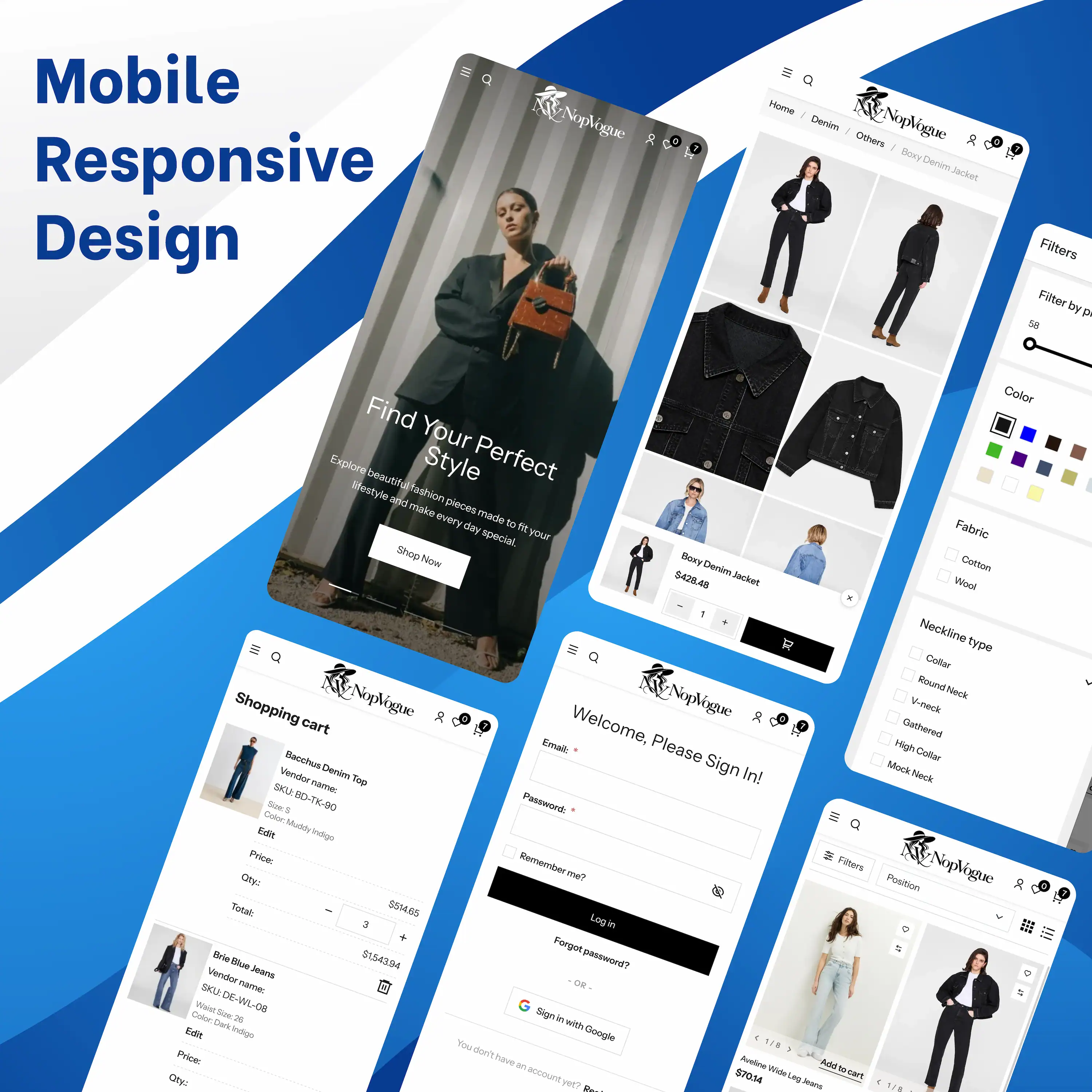 NopVogue Theme Responsive Mobile Banner